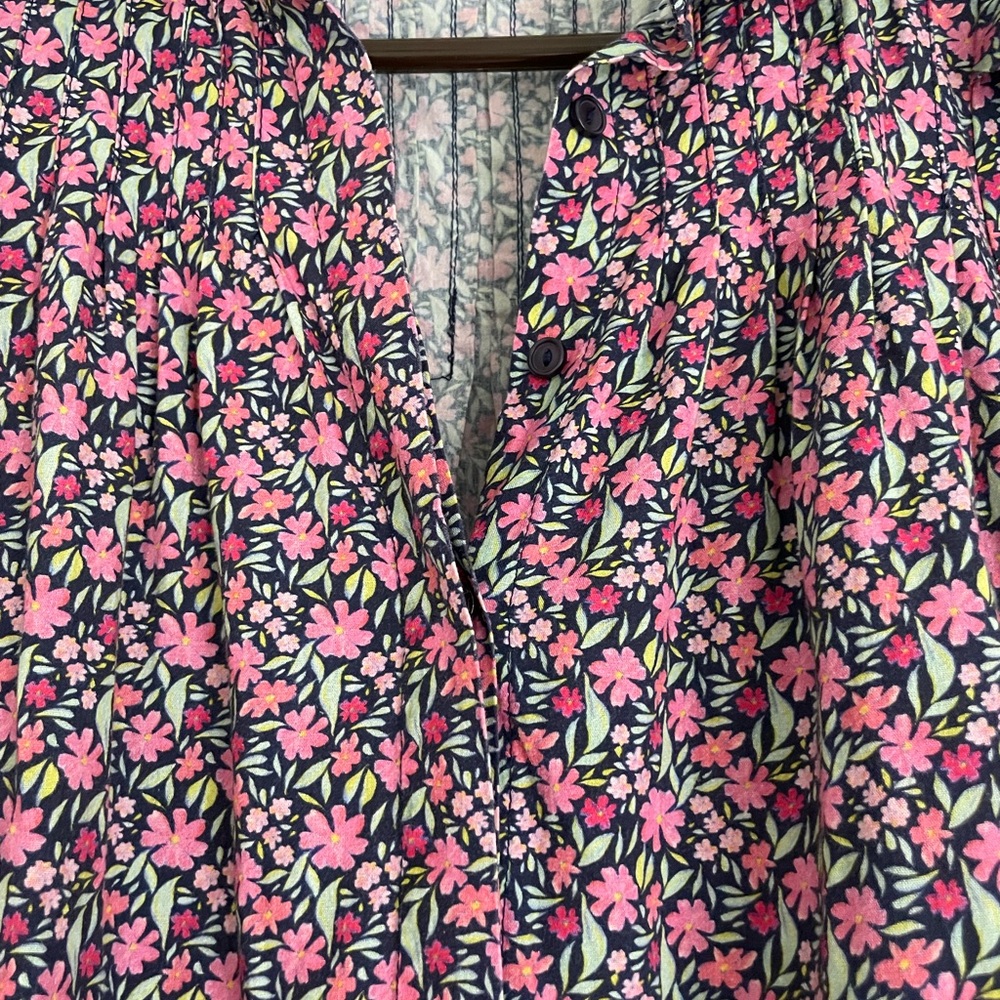 Meet Me In Santorini Pink and Navy Floral Beach and Coastal Resort Wear Size XS - Picture 6 of 6
